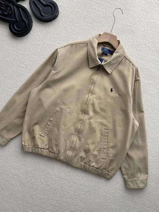 F032303春秋新款美式复古翻领全拉链日常百搭耐磨抗造长袖夹克 商品图4