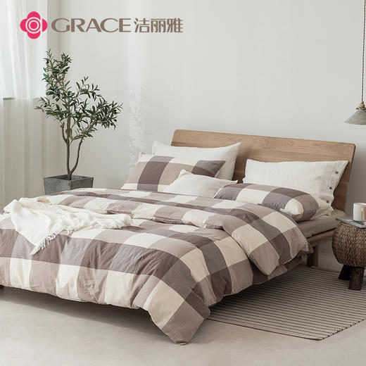 洁丽雅（Grace)印象派.全棉色织水洗棉四件套JLY25702 商品图1