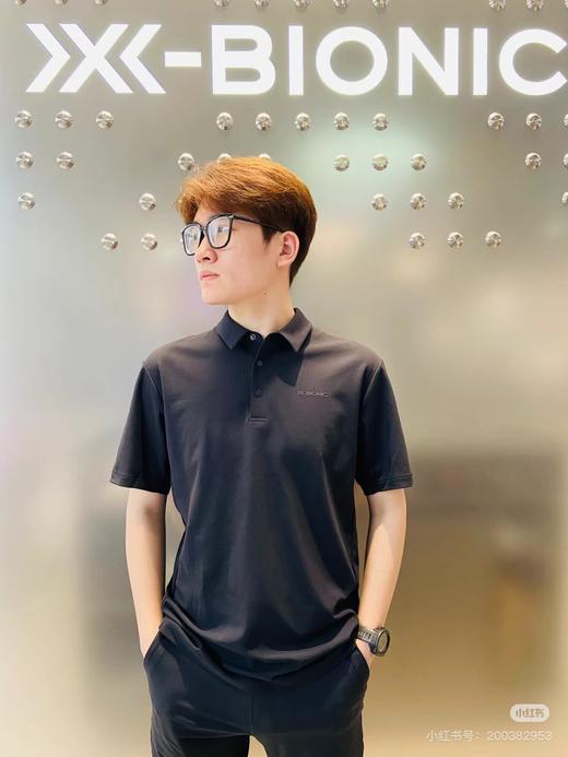 F032377一片式剪裁棉感小珠地速干POLO衫短袖T恤 商品图8