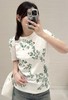 女款花卉印花短袖T恤ba010 商品缩略图3