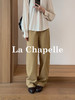 专柜实拍【极简通勤】拉夏贝尔/La Chapelle好穿不易皱！高腰显瘦百搭休闲裤遮胯显瘦长裤 商品缩略图1