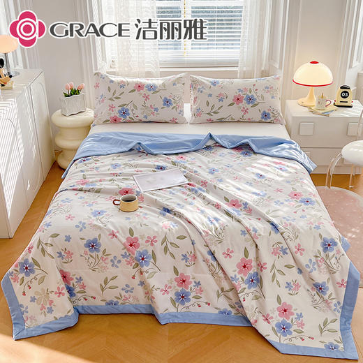 洁丽雅（Grace)若青盏.舒暖全棉印花夏被JLY25513 商品图2