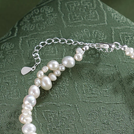 子佩集【璇玑素魄】银S925珍珠惜王妃手链【SPB0930001】4.5mm大珠双层交织2601 商品图2