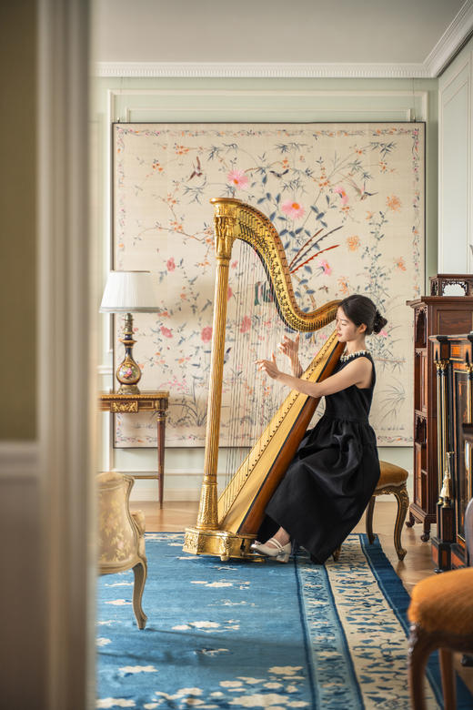 独角鹿西洋古董 19世纪法国顶级乐坊Érard签名出品「To Her Majesty & the Royal Family献给女王与王室」古希腊风格鎏金装饰椴木竖琴 商品图1