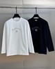 F032351徽标做旧商务风刺绣LOGO圆领舒服柔软长袖T恤 商品缩略图0