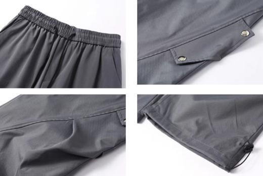 F032336春季情侣款防水宽松全棉针织面料耐磨耐脏休闲运动裤 商品图7