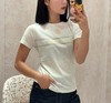 女款logo刺绣短袖T恤ba010 商品缩略图2