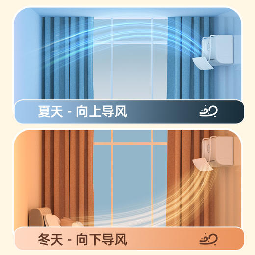 【可伸缩空调挡风板】防直吹中央通用挡板出风口导风空调挡风板防直吹浴帘。rh 商品图1