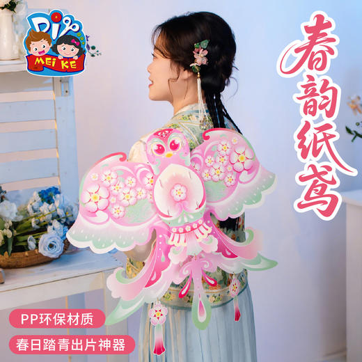 户外春天春韵纸鸢手工diy灯笼儿童制作材料包幼儿园背饰拍照花灯 商品图3