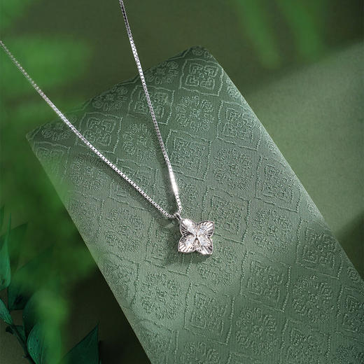 子佩集【四叶微光】银S925套链【FYL-2166101】项链时尚四叶草2601 商品图1