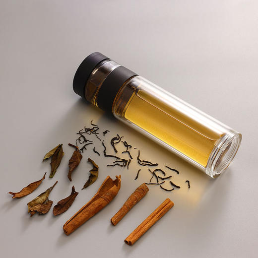 【自营】全格 智能茶水分离玻璃杯子水杯 【容量：300mL】　SJ020501 商品图2
