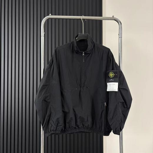 F032353美式机能连帽勋章防泼水半拉链连帽速干薄外套 商品图7