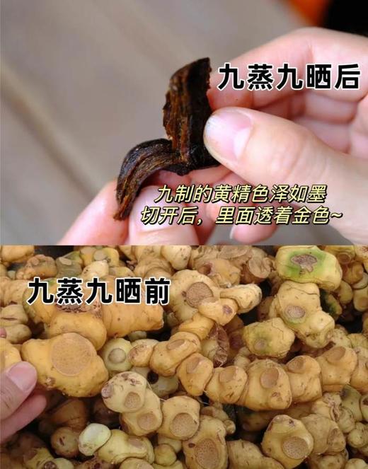 新化黄精特产九蒸九晒林下仙人余粮150克传统工艺炮制罐装 商品图3