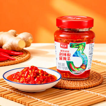 贵三红贵州剁辣椒260g/瓶低脂剁椒鱼头地摊火锅调味料 /粮油调味 /调味品 /中式酱料 商品图1