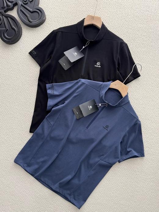 F032304夏季新款日常百搭速干透气半开拉链速干T恤 商品图0