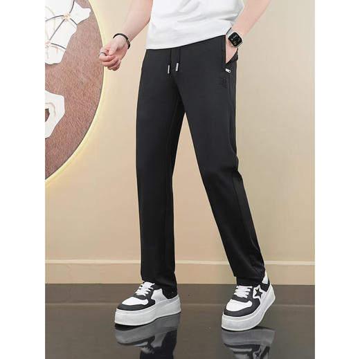 夏季休闲裤薄款顺滑男士纯色简约时尚直筒长裤  KDZC-9888 商品图1