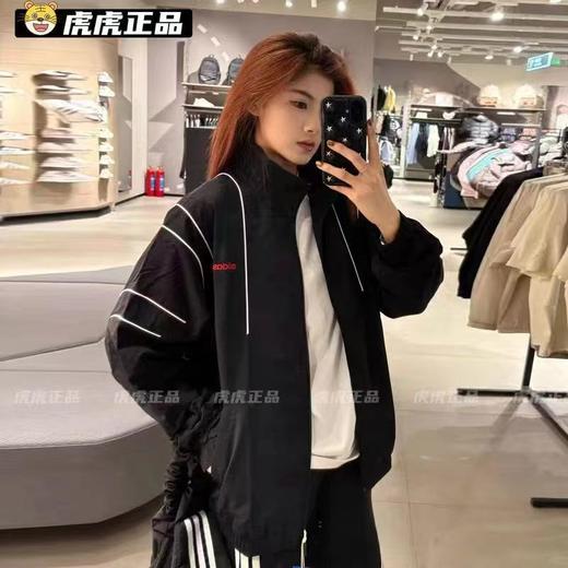 F032334春季新款男女同款运动健身跑步立领风衣夹克外套 商品图7