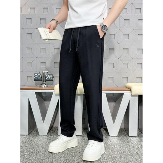 休闲直筒卫裤男士运动宽松简约纯色抽绳松紧腰长裤  KDZC-26012/26011 商品图4