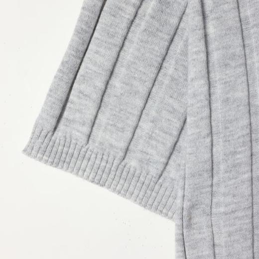 SDSA男装2026新款高贵轻奢老钱风纯色竖纹圆领短袖T恤休闲百搭 商品图1