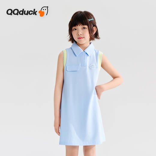 【清仓捡漏】【120-165】【可可鸭】女童夏季无袖连衣裙（95%棉 5%氨纶） 商品图1