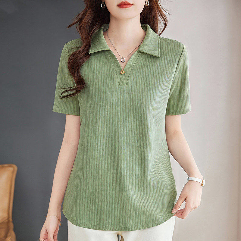 polo衫t恤女短袖2026年新款夏季爆款女装休闲减龄翻领上衣体恤衫
