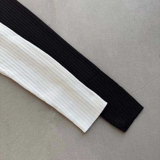 F032359针织镂空金属logo镂空字母金属针织长袖毛衣 商品图4