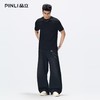 PINLI品立2026夏季新款男士纯色百搭圆领落肩袖短袖T恤上衣体恤潮GD262111040 商品缩略图1