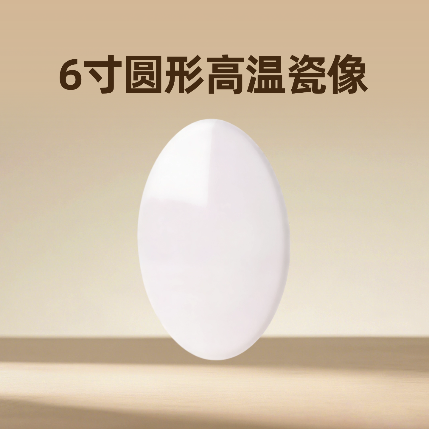 6寸圆形高温瓷像烤瓷像制作逝者纪念瓷像老人遗像瓷像先人瓷像定做