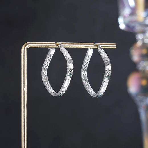 子佩集【大女主】银S925耳环【EL070731B】时尚扣环圆圈2601 商品图0