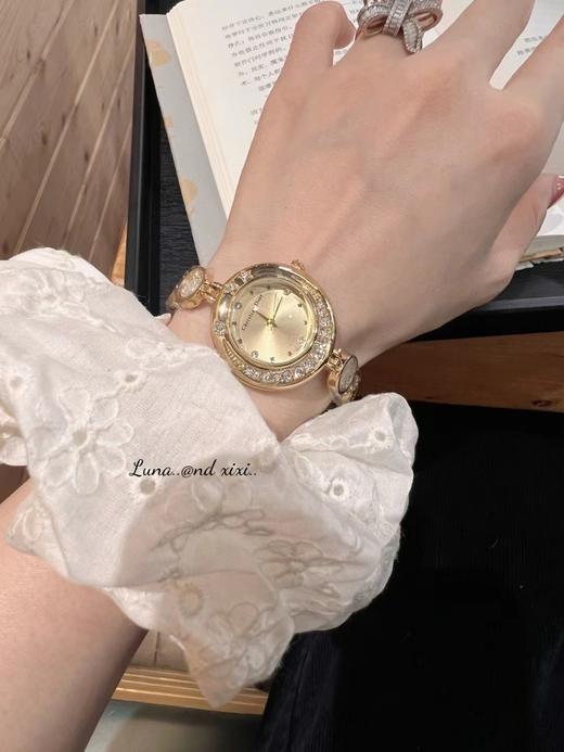 F032335珍珠手链女圆形小表盘时尚ins港风女士百搭好看时尚手表 商品图6