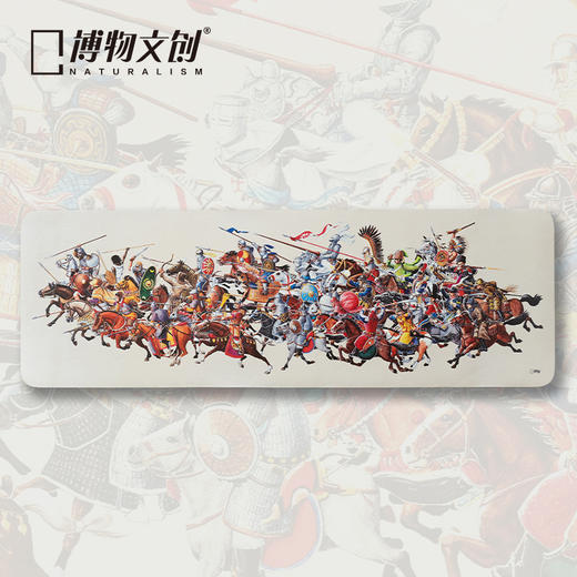 博物文创 世界历代骑兵群像鼠标垫 博物杂志原创插画鼠标垫桌垫 礼物 电脑配件 商品图0