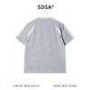 SDSA男装2026新款高贵轻奢复古宽松拼接条纹印花圆领短袖T恤百搭 商品缩略图4