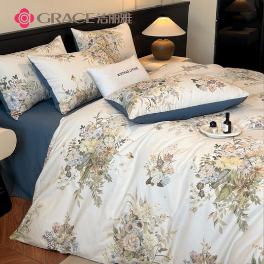 洁丽雅（Grace)澜风.40支精梳棉数码印花四件套JLY25606 商品图3