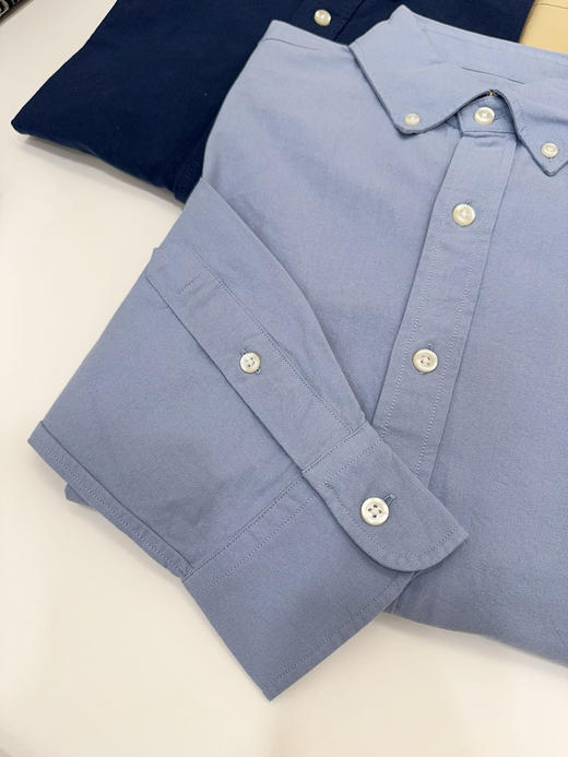 323-3 跑量 极限特惠 小马情侣款 高支精梳棉 纯色 休闲舒适衬衫 商品图8