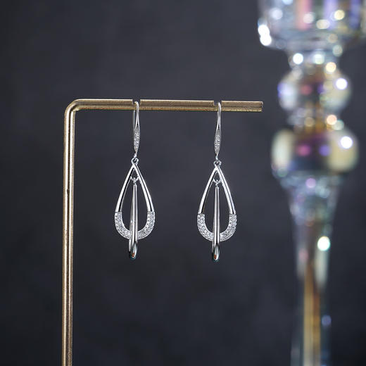 子佩集【佳姿舞韵】银S925耳环【YEH-2445101Q】时尚水滴双层2601 商品图0