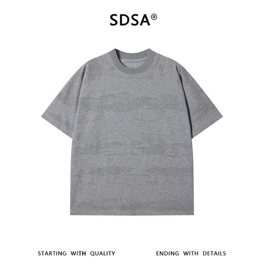 68628SDSA男装2026新款高贵轻奢潮牌纯色透气圆领短袖T恤休闲百搭上衣 商品图1