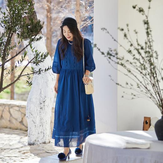 【林栖设计小店】手工腰绳|百搭多色优雅镂空花边2026夏新款连衣裙两件套1962119 商品图1