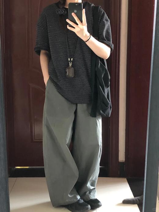 <曾小咸推荐>3.24  日系撞色休闲条纹T 日常109/件 活动价89/件！！【预售款，预计3-15天发货】 商品图9