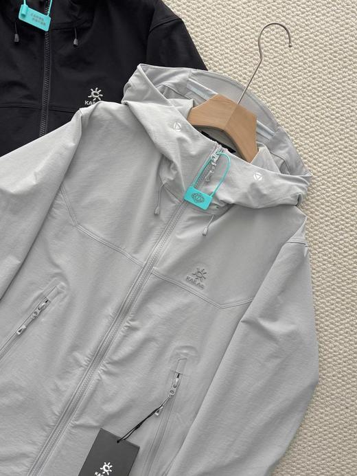 F032306春秋新款防风防雨耐磨耐刮情侣同款连帽软壳冲锋衣 商品图6