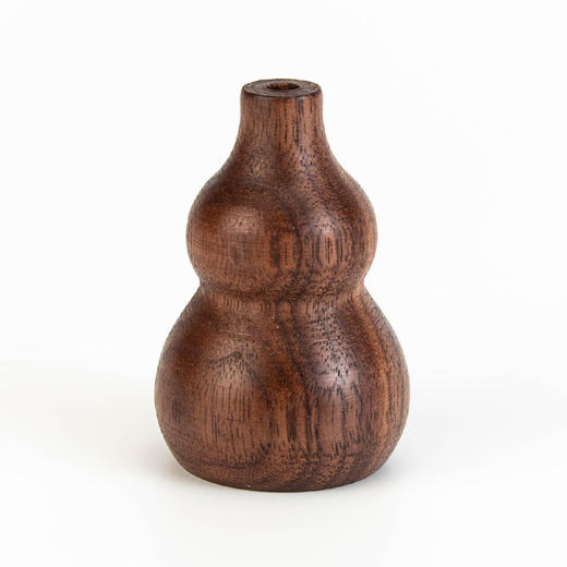 胡桃木小葫芦扩香木 汽车香薰车载摆件 手工实木底座 商品图0