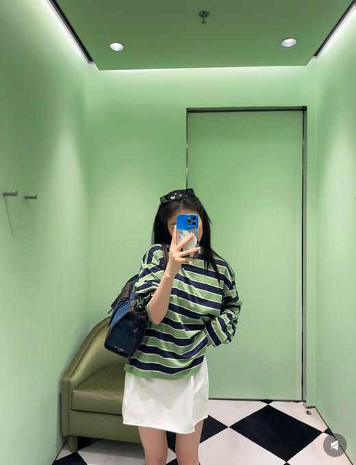 普拉达 26新款 复古条纹党本命款短袖T恤 商品图9