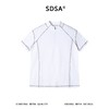26027SDSA男装2026新款轻奢小众设计缝线半拉链立领短袖T恤百搭上衣 商品缩略图5