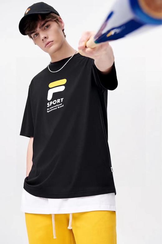 F032366春夏后背棒球涂鸦印花休闲宽松情侣款短袖T恤 商品图13