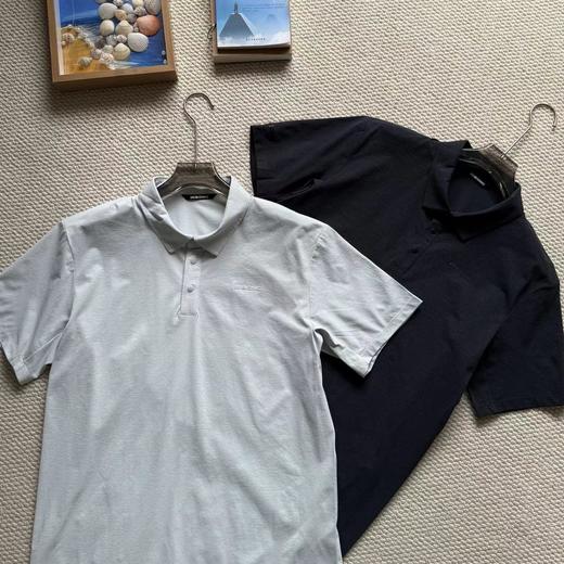 F032377一片式剪裁棉感小珠地速干POLO衫短袖T恤 商品图2