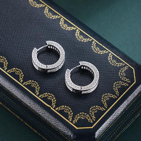 子佩集【静悦】银S925耳环【FYE-1567101】时尚扣环圆圈2601