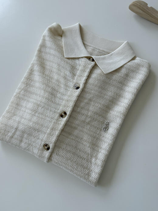 【秒杀价已调 直接拍】RL 老钱松弛感 亚麻针织开衫 男女同款 女生穿也太好看了 商品图12