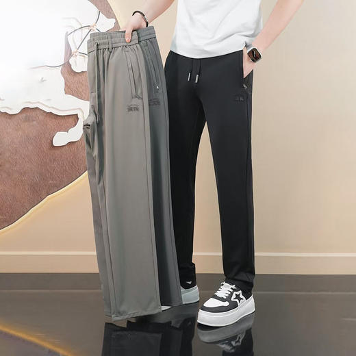 夏新款运动休闲松紧腰透气直筒品质男长裤  KDZC-9857/9867/9887 商品图4