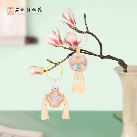苏州博物馆 风雅丝线织绣钥匙扣 商品图3