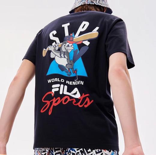 F032367棒球主题系列印花休闲宽松舒适情侣款短袖T恤 商品图14