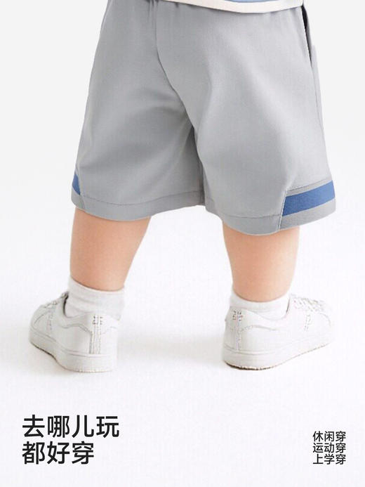 英氏男童夏季短裤新款儿童透气外穿休闲裤子男宝YRKEJ2S029A 商品图3